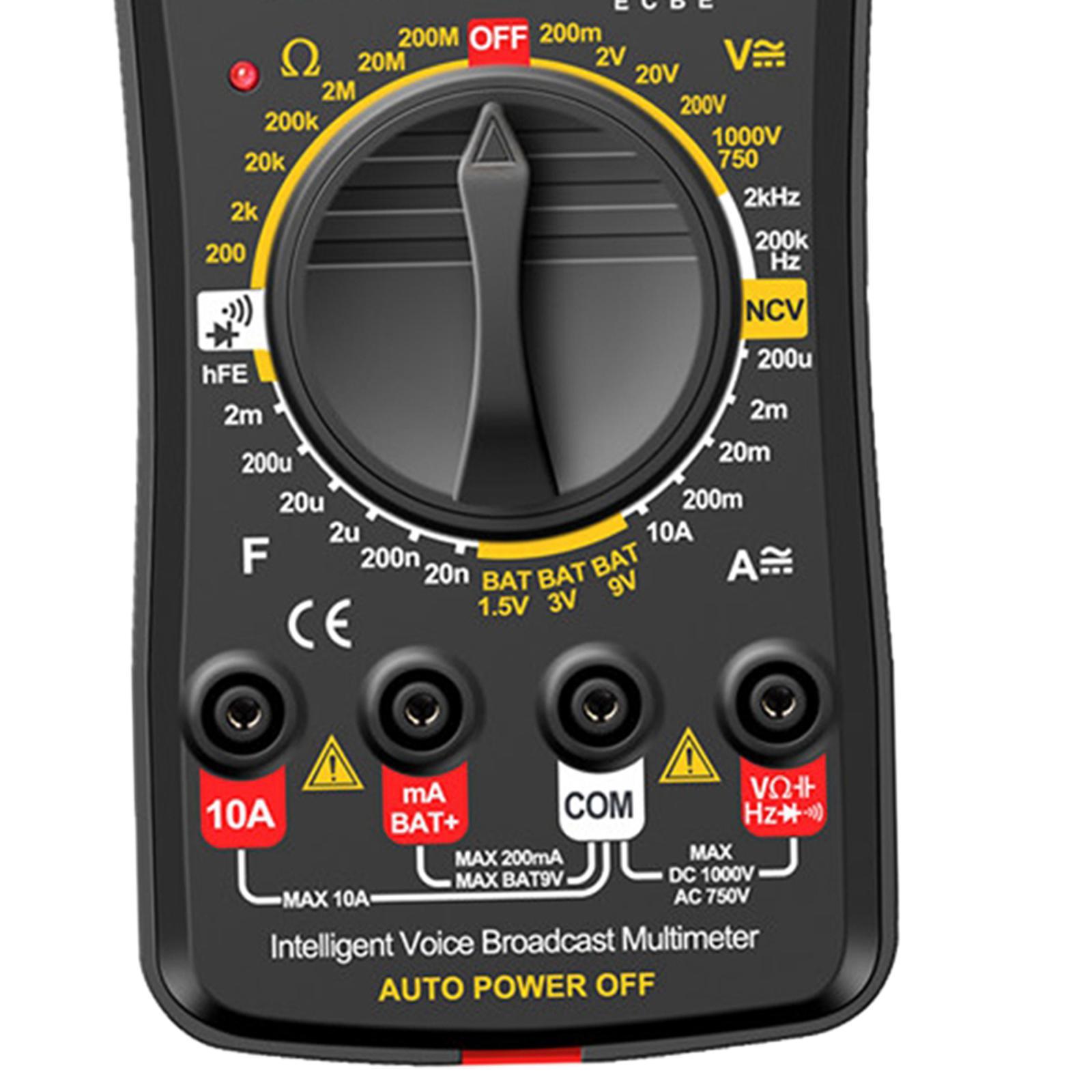 Digital Multimeter Meter Test Handheld Digital Meter Back Light for DC Current  Test