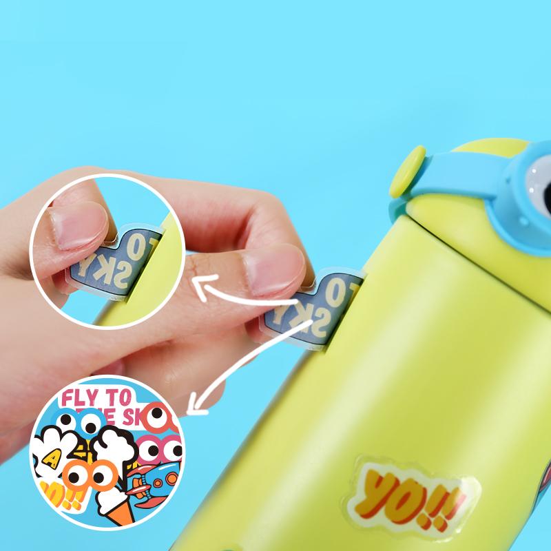 270Ml Trẻ Em Inox Dễ Thương Bình Giữ Nhiệt Chống Rò Rỉ Chân Không Trẻ Em Quà Tặng Hoạt Hình Nước Cà Phê Tumbler Cốc