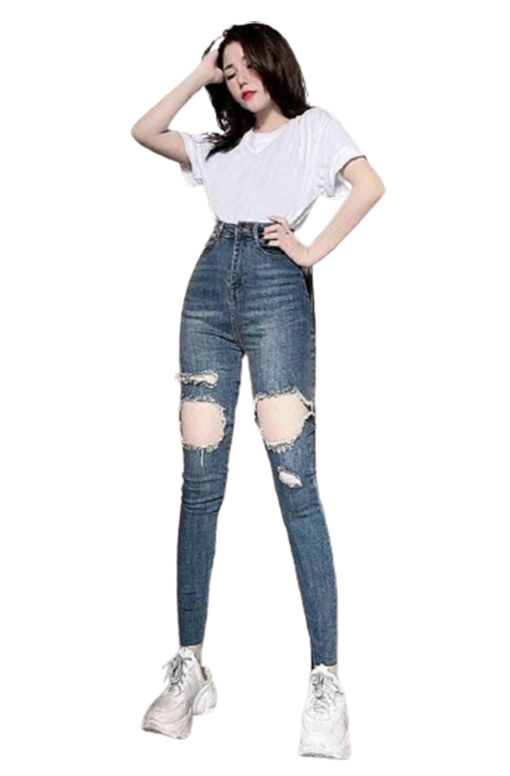 Quần Jean Nữ Dài Cao Cấp