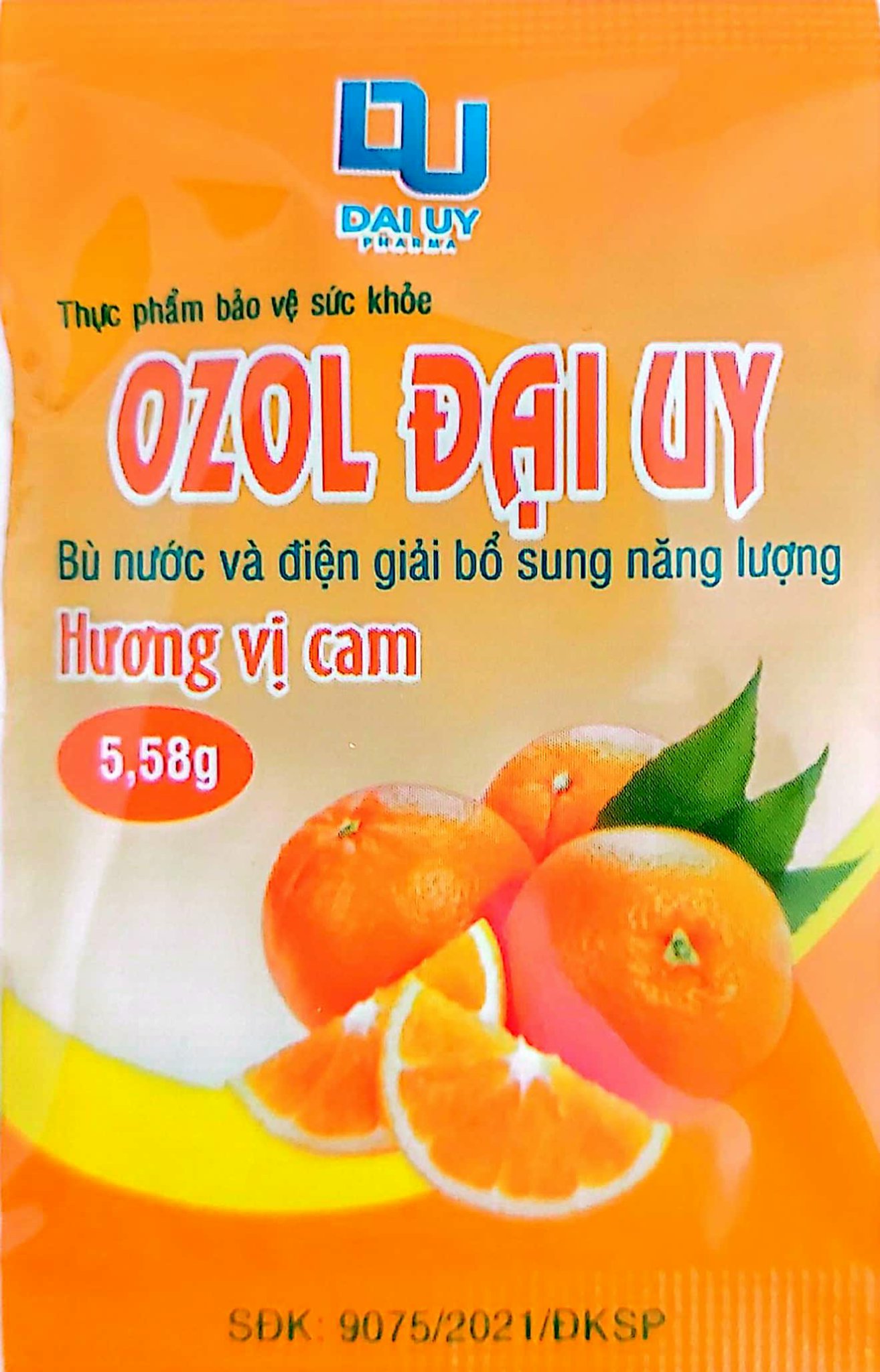 Bù nước và điện giải oresol hương vị cam OZOL Đại Uy - Hộp 40 gói