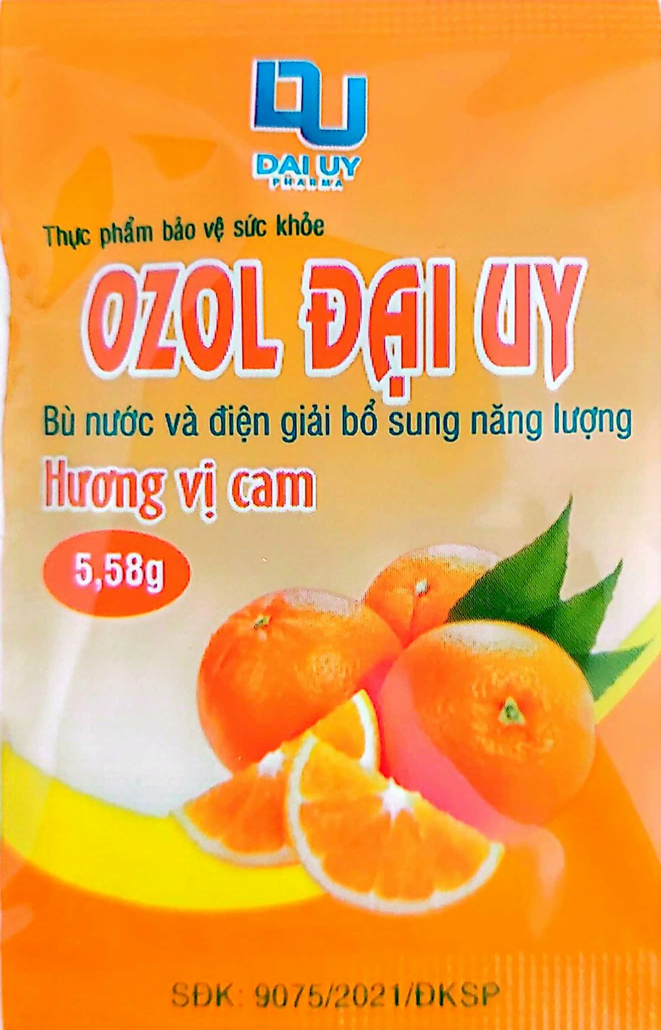 Bù nước và điện giải oresol hương vị cam OZOL Đại Uy - Hộp 40 gói