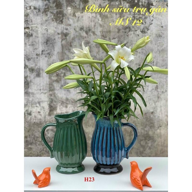 Lọ hoa bình sữa cắm hoa có thể đựng nước