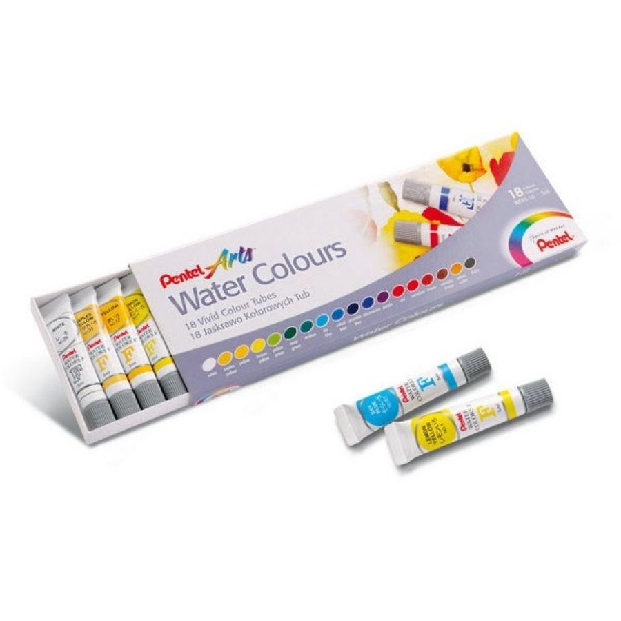 Màu nước 18 màu Pentel WFRS-18 (Tuýp 5ml)