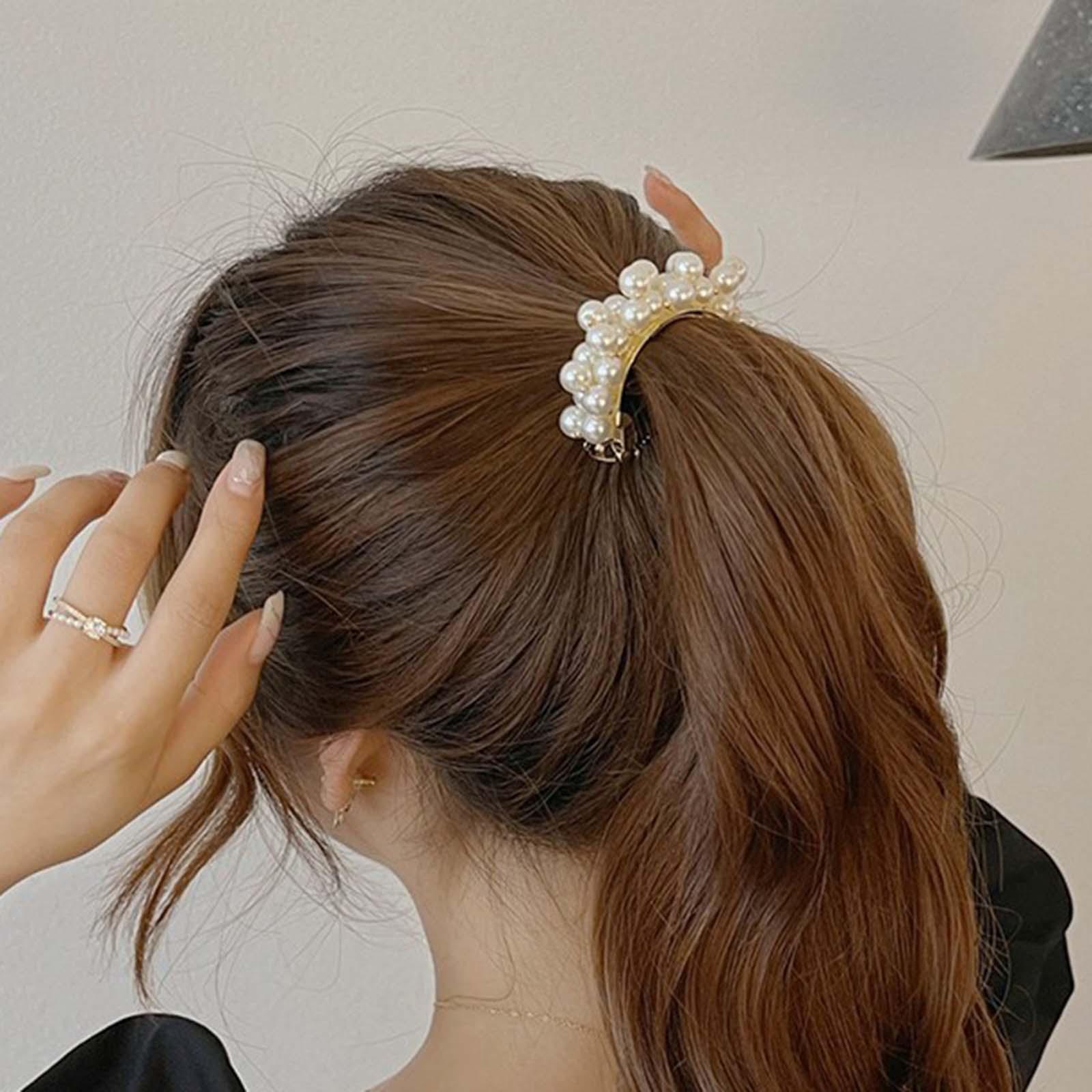 Elegant Pearl Hair Clip for Women Hairpins Accessories Girls Bridal Clips