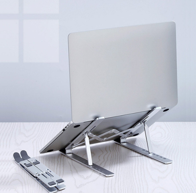 Giá Đỡ Laptop Nhôm , Laptop Stand Gấp Gọn Dùng Cho Máy Từ 11~17 inch, Chất Liệu Hợp Kim Nhôm Cao Cấp , Hàng Chính Hãng