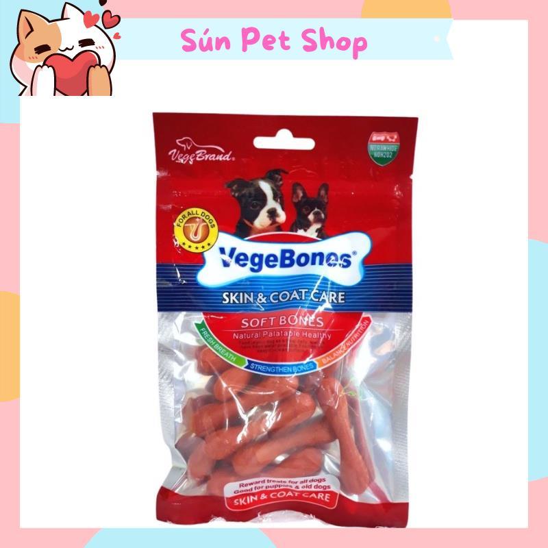 Xương gặm làm sạch răng, mượt lông, bổ sung canxi cho chó Vegebones (Gói 60g)