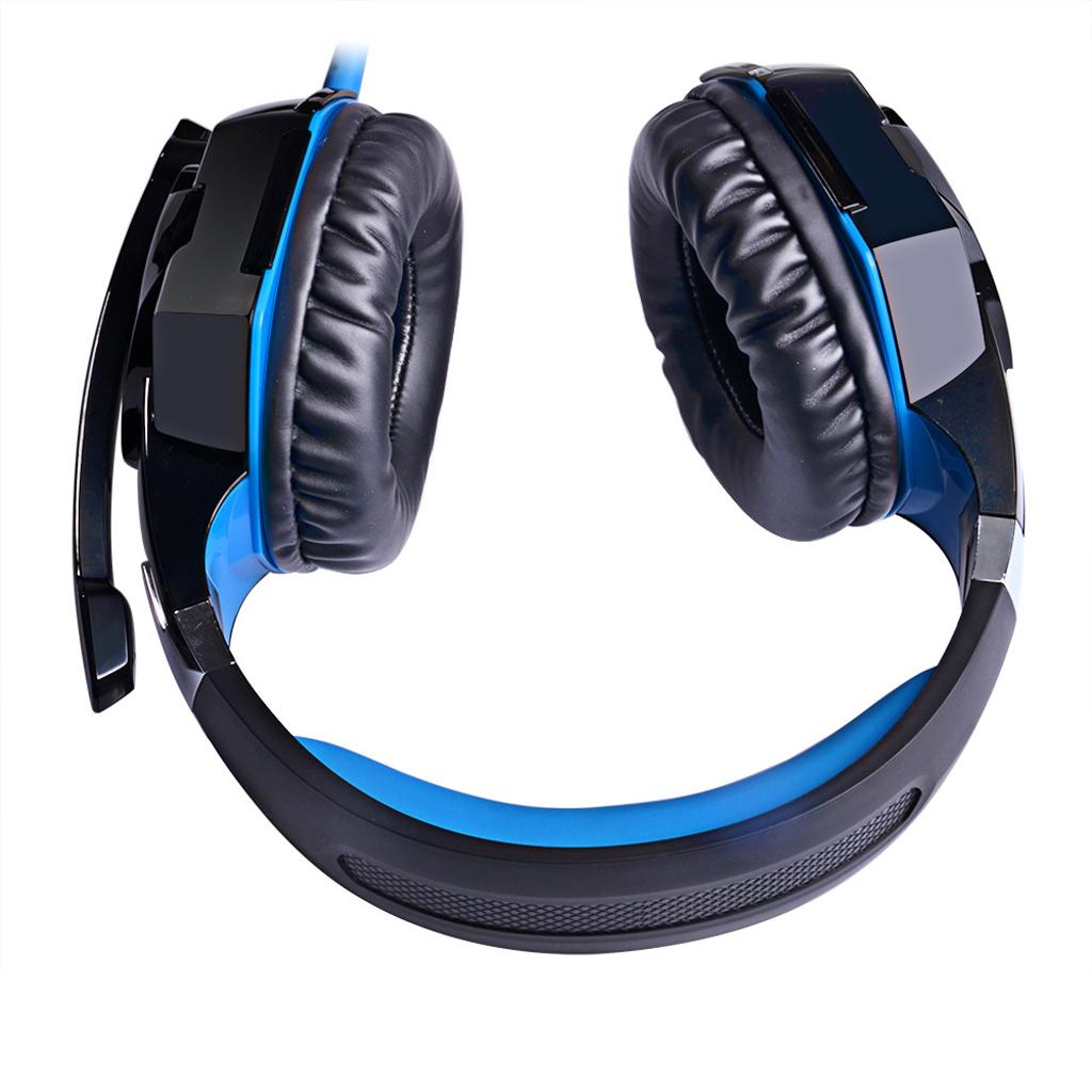 Deep Bass Game Headphone Sound Over-Ear Gaming Headset Earphone Blue