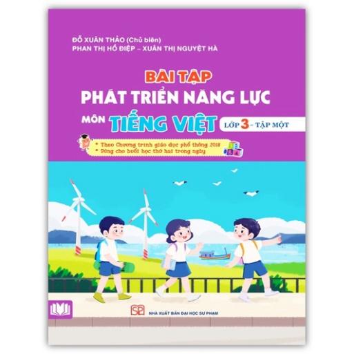 Sách - Combo Bài tập phát triển năng lực môn Tiếng Việt lớp 3 - Tập 1 + 2  ( theo Chương trình GDPT 2018) Cánh Diều
