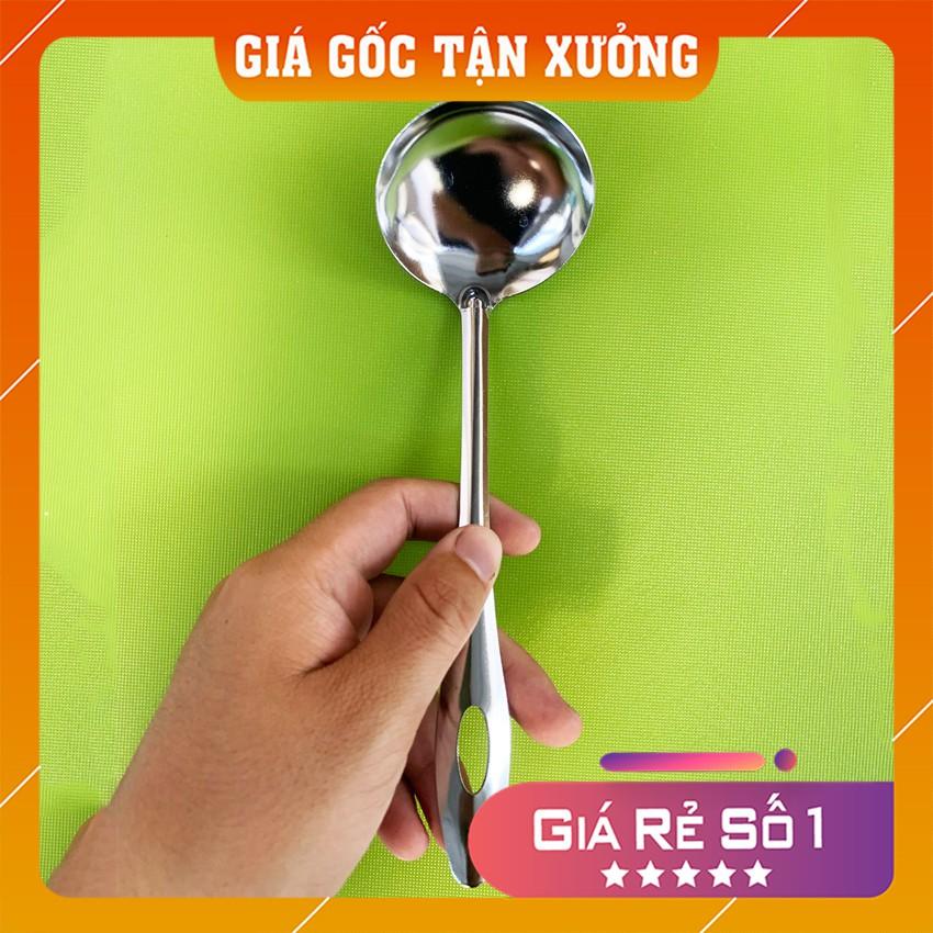 Vá (muỗng) múc canh chất liệu 100% Inox bóng loáng các loại, giá lẻ rẻ như giá buôn - Nhà Của Bạn