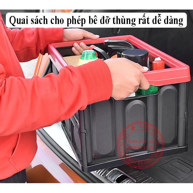 Thùng gấp đựng đồ trên xe ô tô