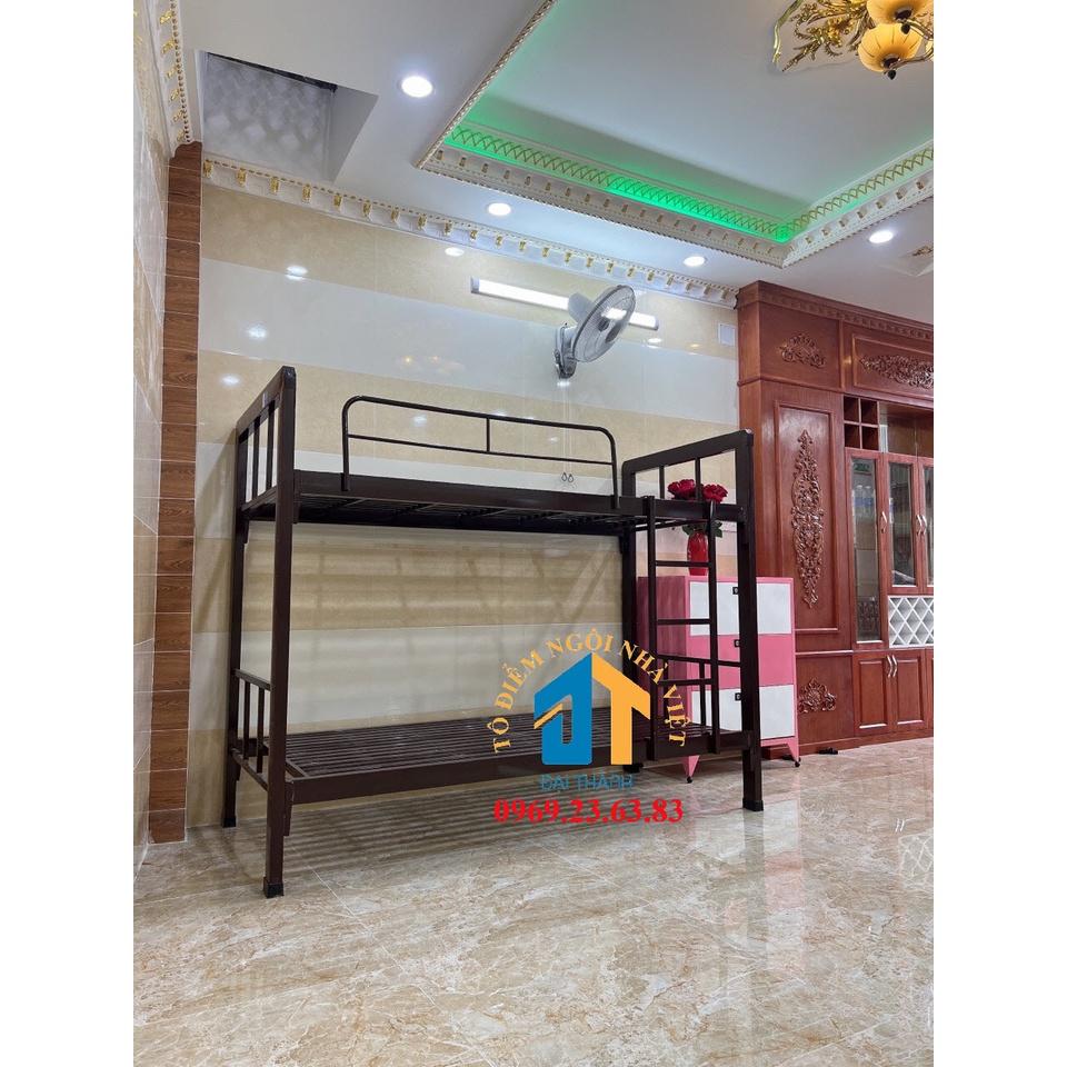 Giường sắt hộp 2 tầng 1m2x1m2 Cao cấp - Đại Thành