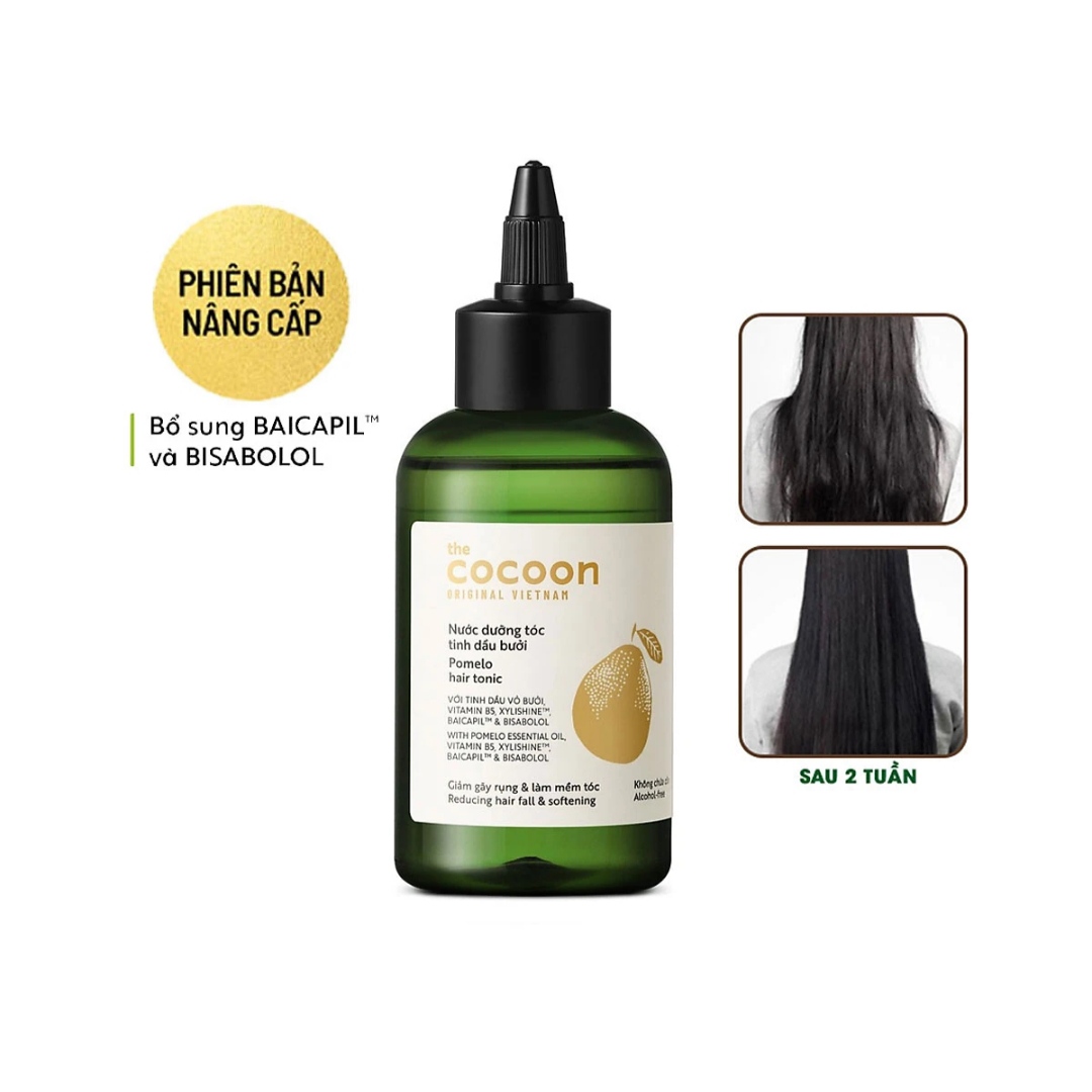 Nước dưỡng tóc tinh dầu bưởi Cocoon giảm rụng phục hồi tóc hư tổn 140ml - Thanh Mộc Hương Hà Tĩnh