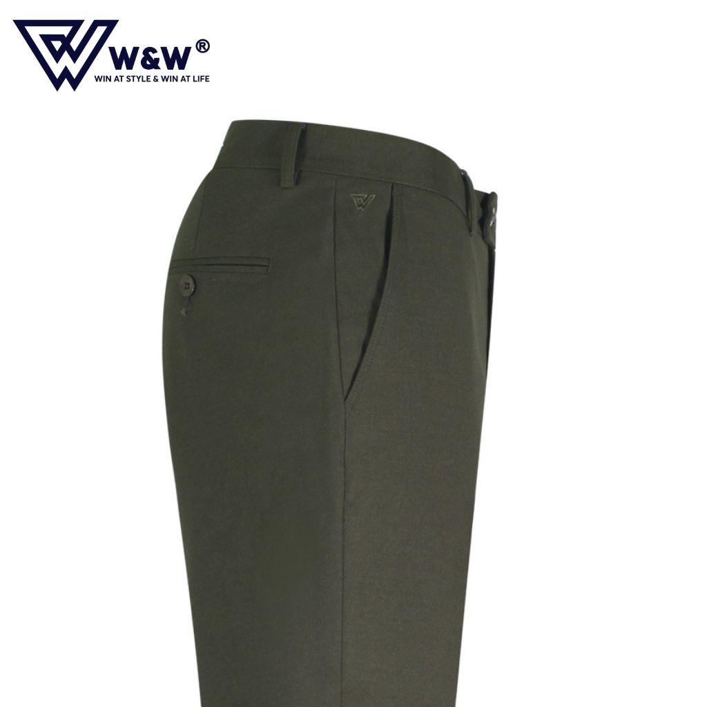 Quần Tây Nam W&amp;W Dáng Slim Fit Chất Vải Cao Cấp, Bền Màu, Mềm Mại, Thông Thoáng, Chuẩn Form Ngay Cả Khi Giặt Máy WLP12