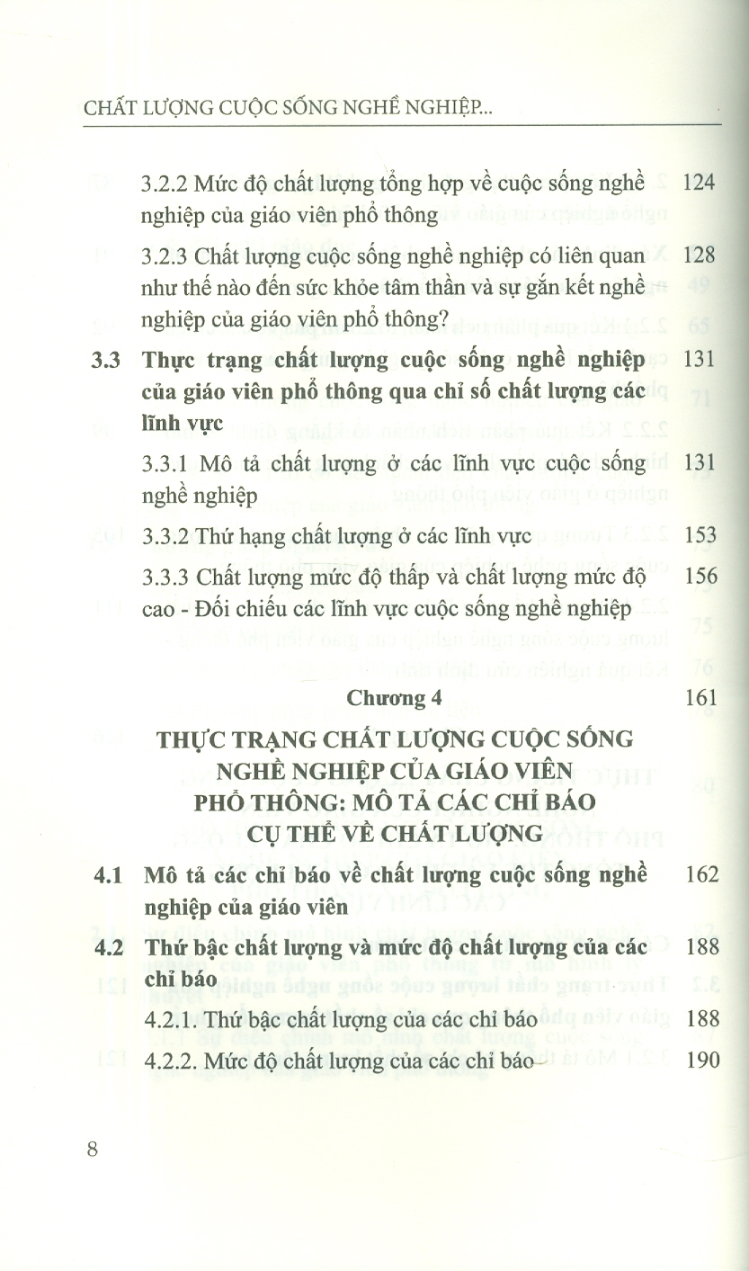 Chất Lượng Cuộc Sống Nghề Nghiệp Của Giáo Viên Phổ Thông Trong Bối Cảnh Đổi Mới Giáo Dục (Sách Chuyên Khảo)