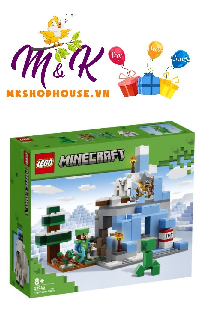 LEGO Minecraft 21243 Đỉnh Núi Băng Giá (304 Chi Tiết)