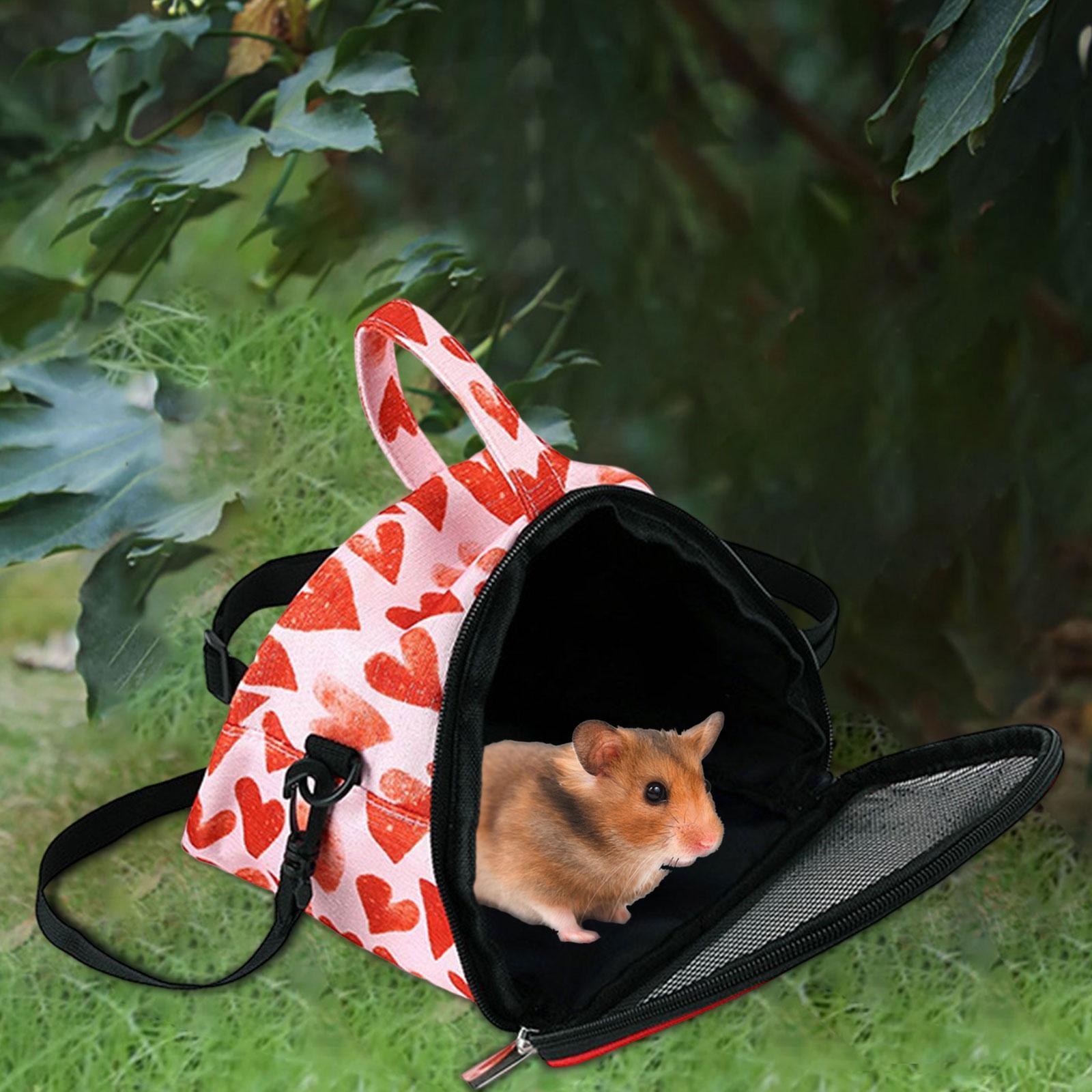 Hamster Carrier Bag Portable Pouch Carrying Bag Small Animal Travel Bag