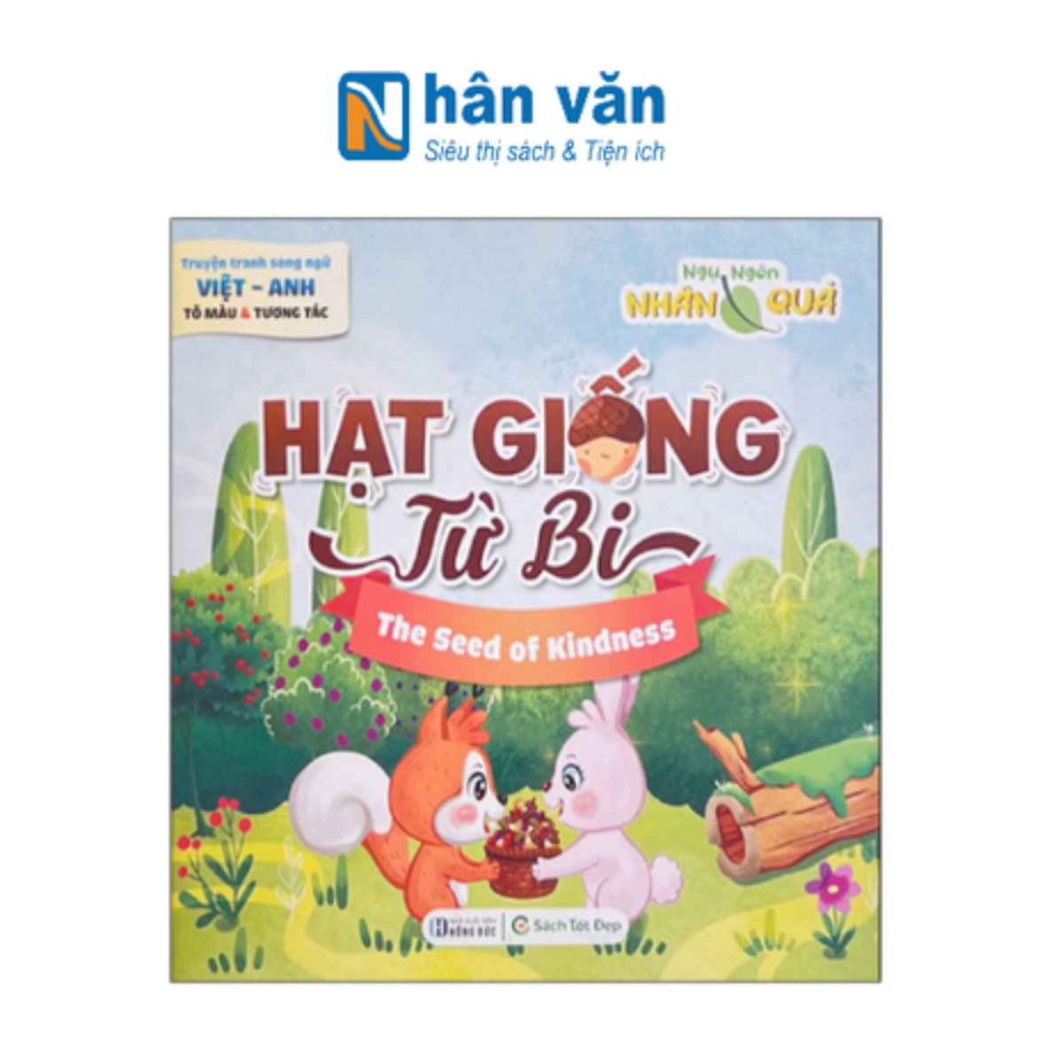 Truyện Tranh Song Ngữ Anh-Việt - Tô Màu Tương Tác - Ngụ Ngôn Nhân Quả - Hạt Giống Từ Bi