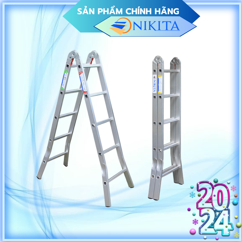 Thang nhôm xếp gia đình - 3m