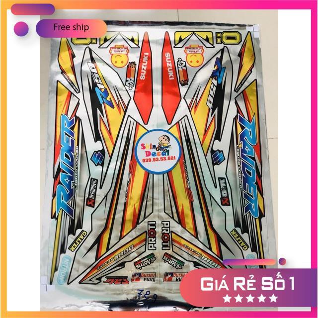 Tem rời Raider,Satria Fi đen