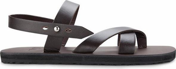 Giày Sandal Nam Quai Ngang Casual - Nâu (Size