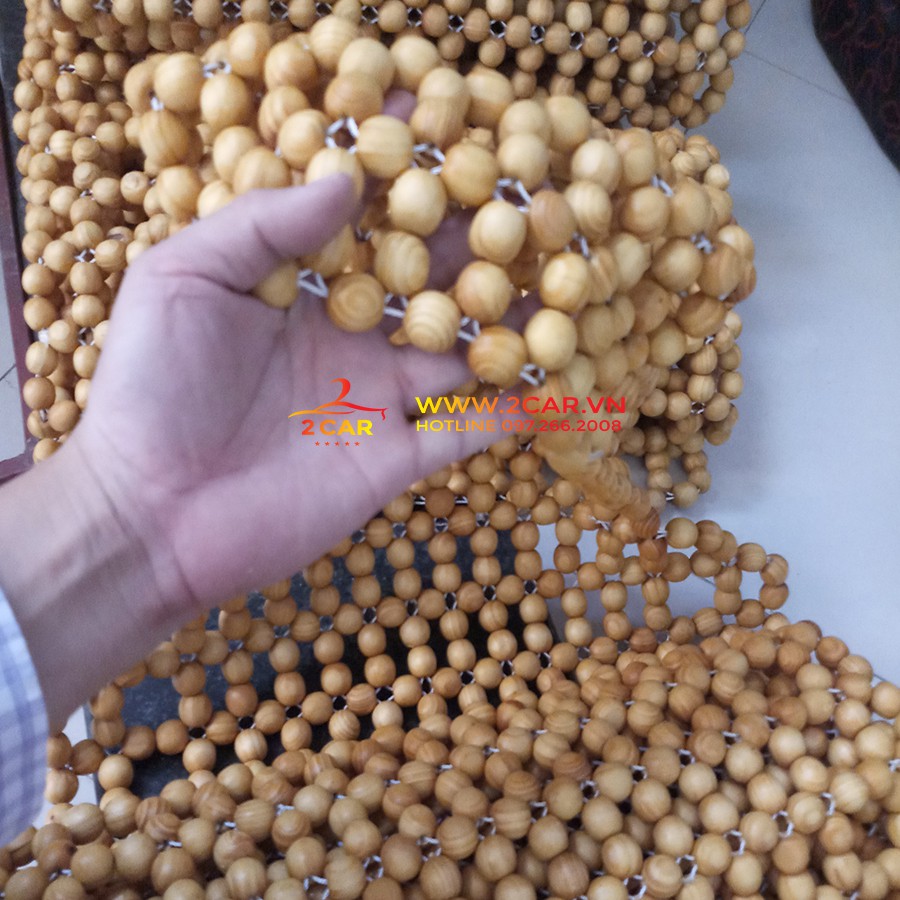 Đệm hạt gỗ dành cho xe ô tô, lót ghế gỗ cây thông