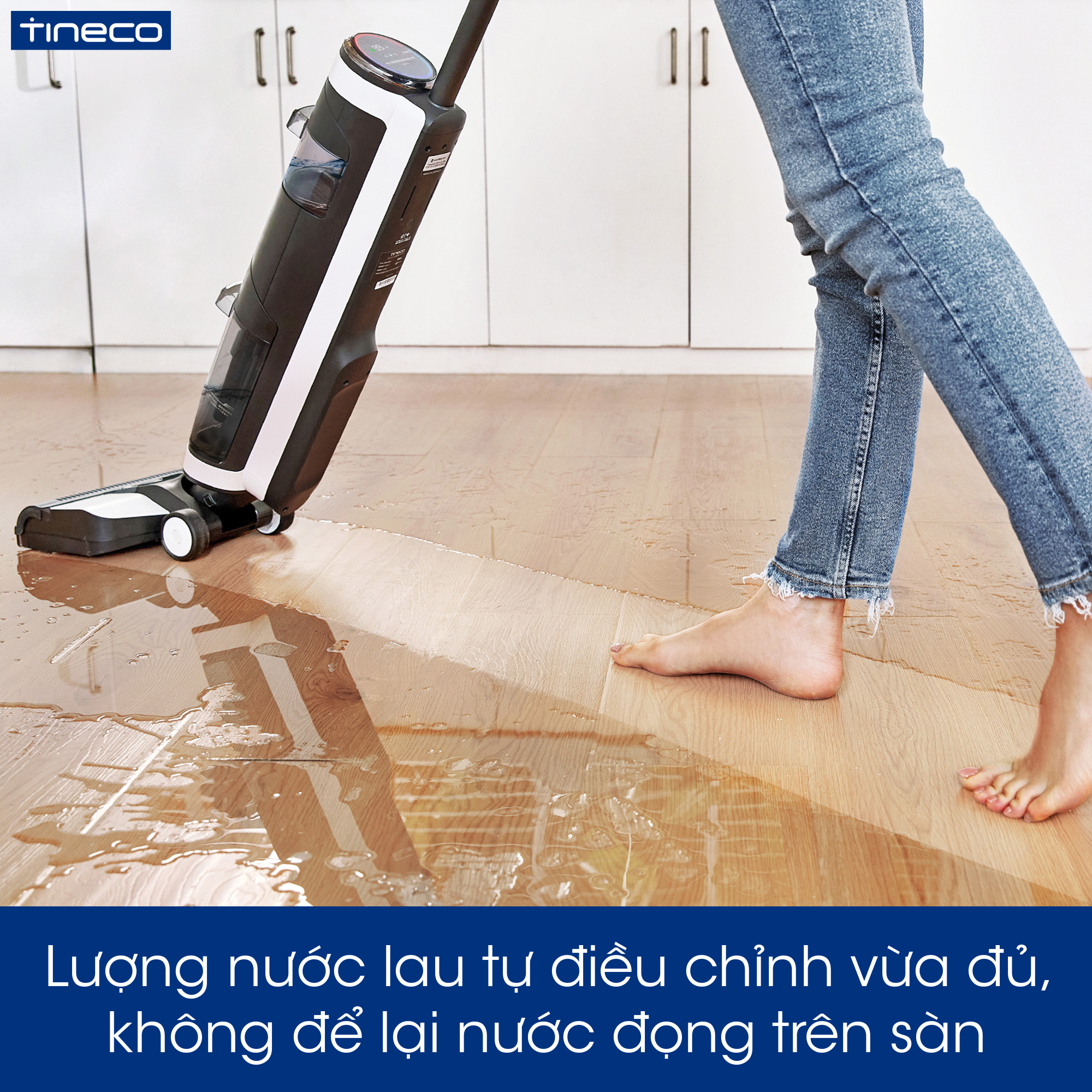 Combo Máy Hút Bụi Lau Nhà Thông Minh Tineco Floor One S3 - Xử Lý Khô & Ướt - Tự Động Vệ Sinh + Trục Lăn + Nước Lau Sàn