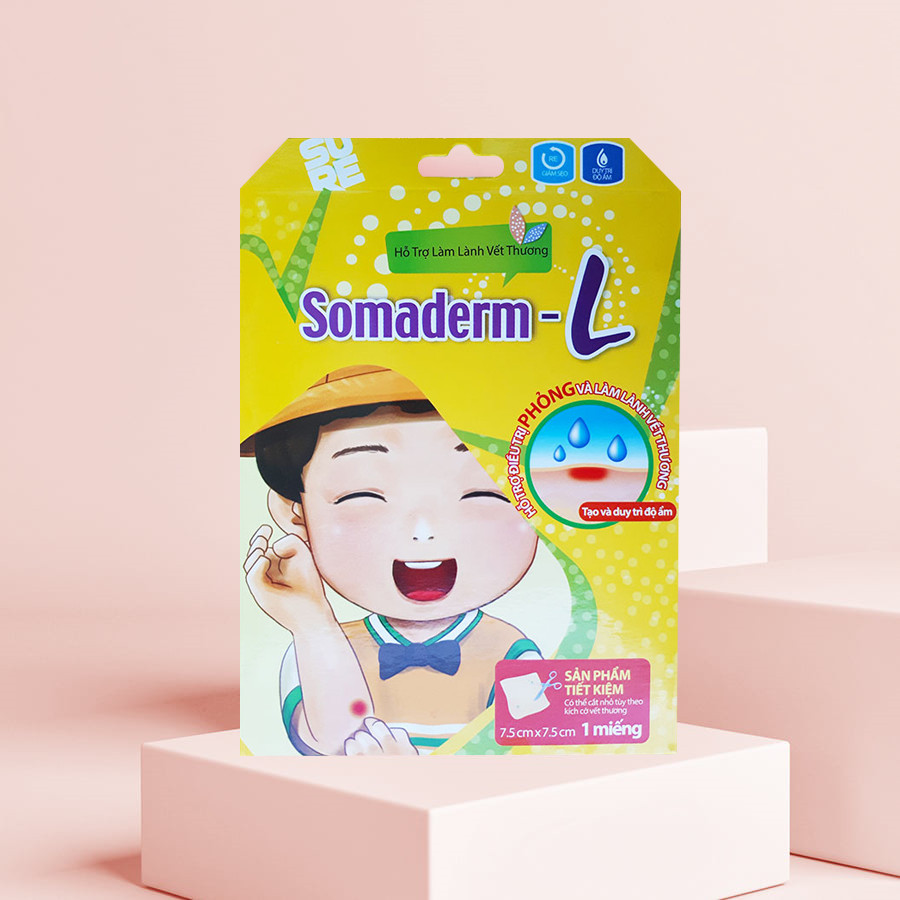 Miếng Dán Mụn - Vết Thương Somaderm-L (7.5cm x 7.5cm)