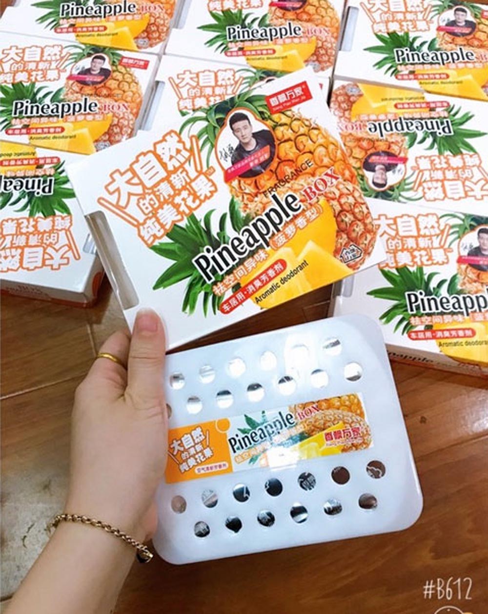 Sáp thơm hương dứa, SÁP THƠM Ô TÔ, Sáp dâu tây, Sáp thơm đặt trên ô tô, hương thơm dễ chịu