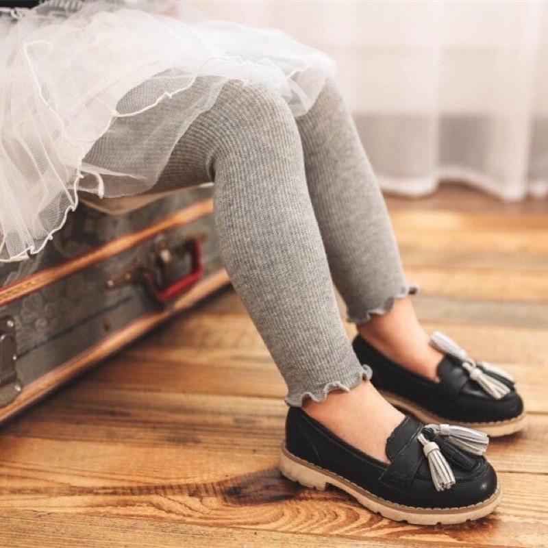 Quần leggin len tăm bèo gấu cho các bé siêu đáng yêu
