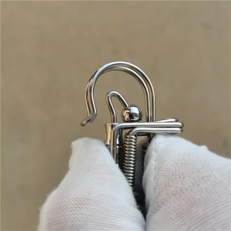 Móc khoá inox thủ công 304 cao cấp phối bi inox không han gỉ