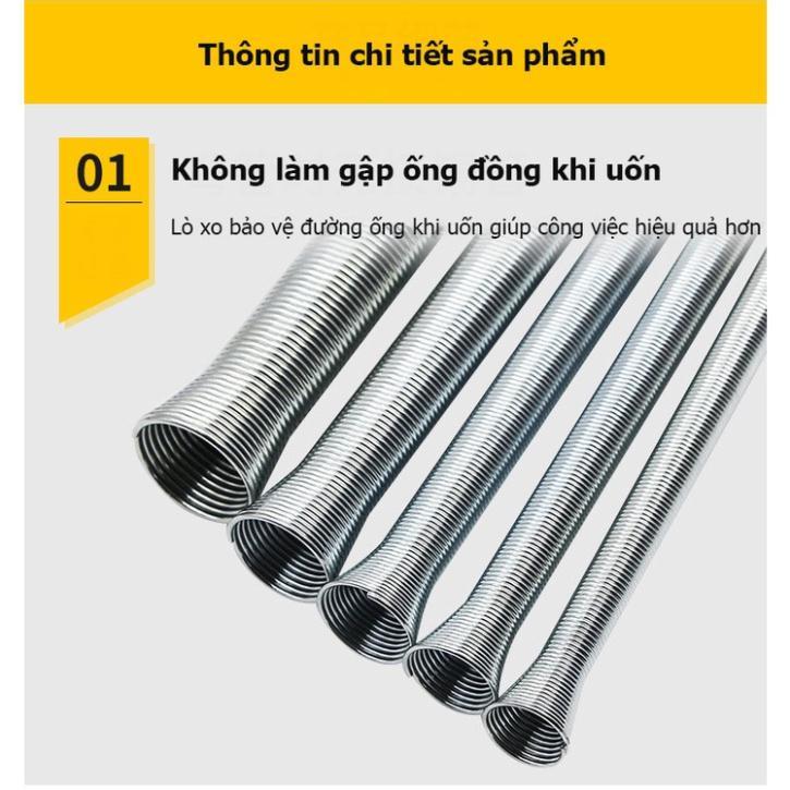 Combo bộ 5 lò xo uốn ống đồng điều hòa đường kính ống 6, 8, 10, 12, 16 mm.