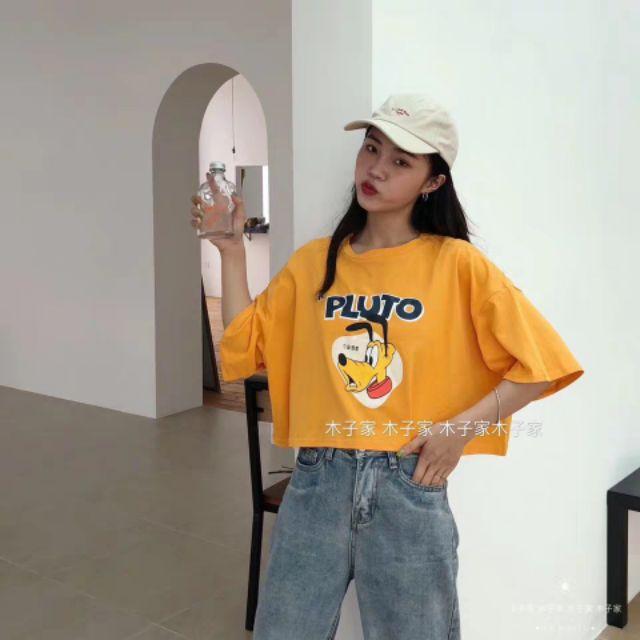 Áo croptop, áo kiểu, áo nữ, áo uzzlang, áo croptop cotton, áo croptop tay ngắn, áo croptop giá rẻ, áo croptop pluto