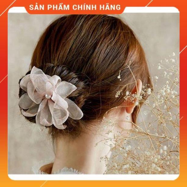 DỤNG CỤ TẠO BÚI PHỒNG TÓC CÓ HOA VẢI CAO CẤP 1