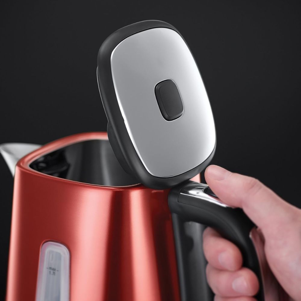 Ấm SiêuTốc Russell Hobbs 23210-70 Luna Solar, Dung Tích 1.7L, Công Suất 2400W Màu Đỏ Hàng chính hãng
