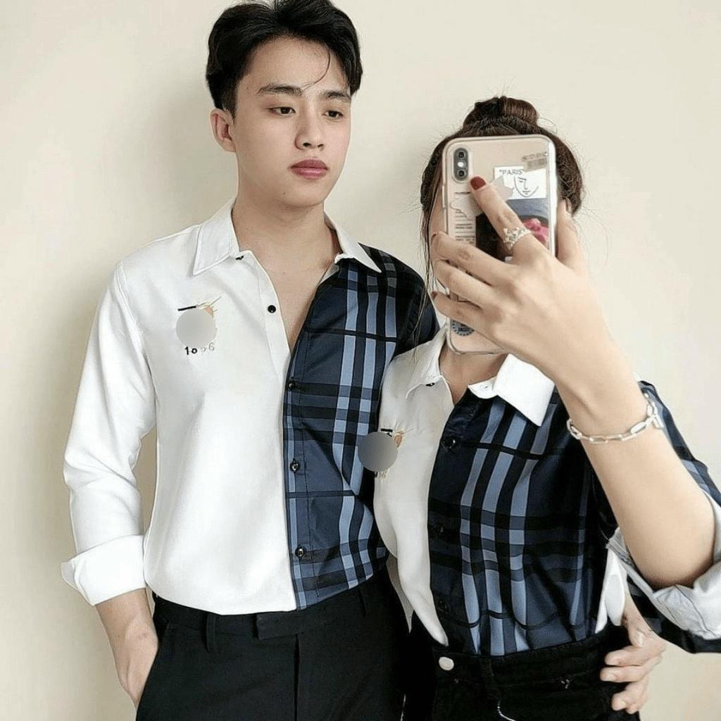 Áo sơ mi cặp đôi CỰC ĐẸP HOẠ TIẾT CARO