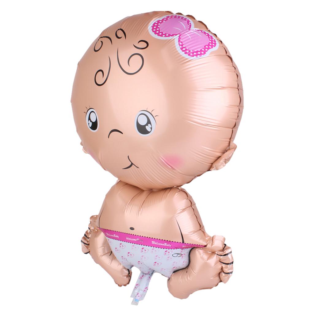 Aluminum Foil Baby Girl Shape Balloon for Baby Shower Christening Birthday