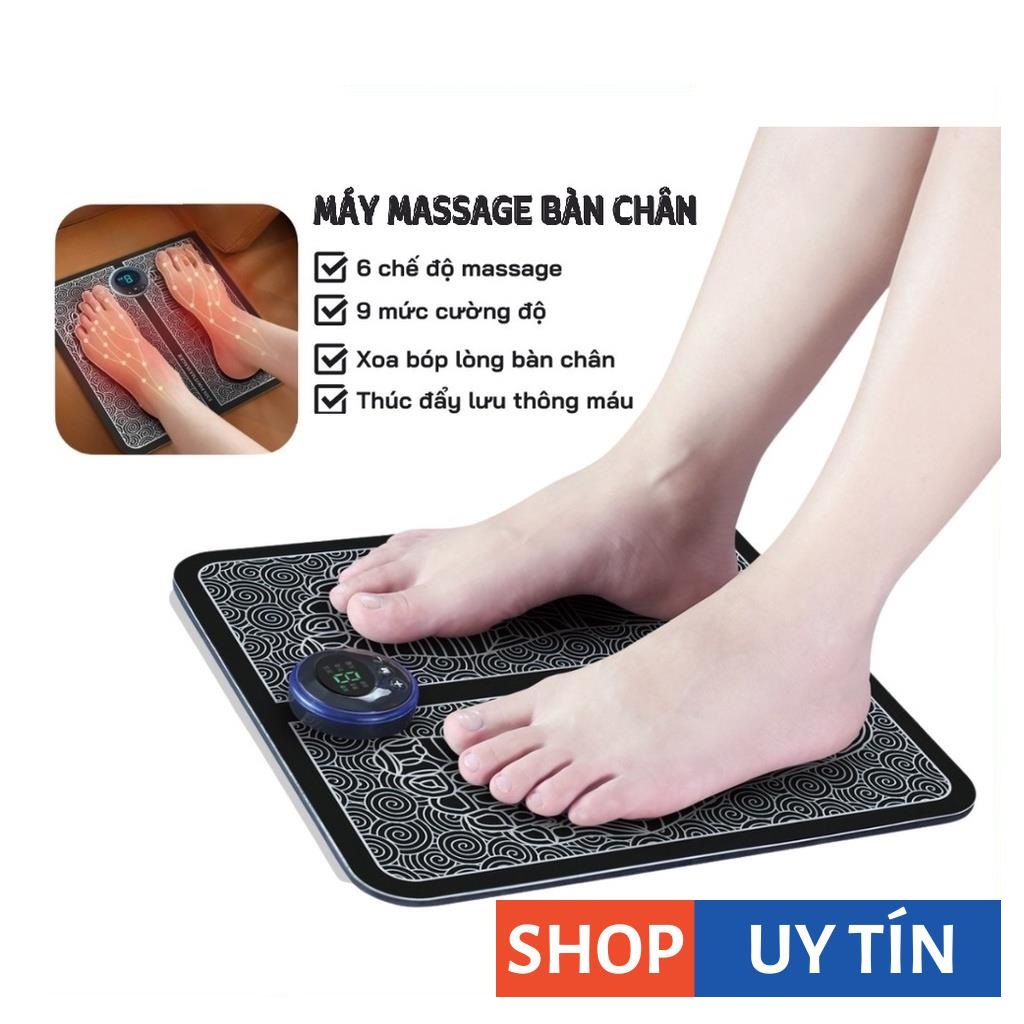 Thảm EMS Massage Chân Giúp Lưu Thông Khí Huyết, Giảm Đau Mỏi , Chăm Sóc Sức Khỏe, Pin Sạc Mẫu Mới loại tốt