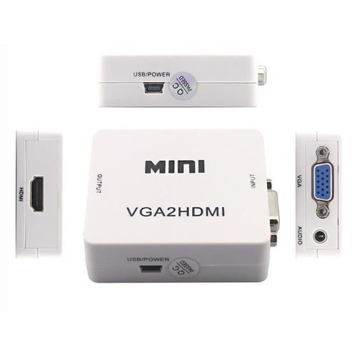 Box chuyển VGA Ra HDMI mini giá rẻ