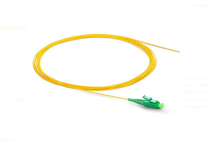 Dây nhảy quang LC APC Simplex OS2 Single Mode PVC Pigtail - Bunch - Xmethod Network - Hàng chính hãng