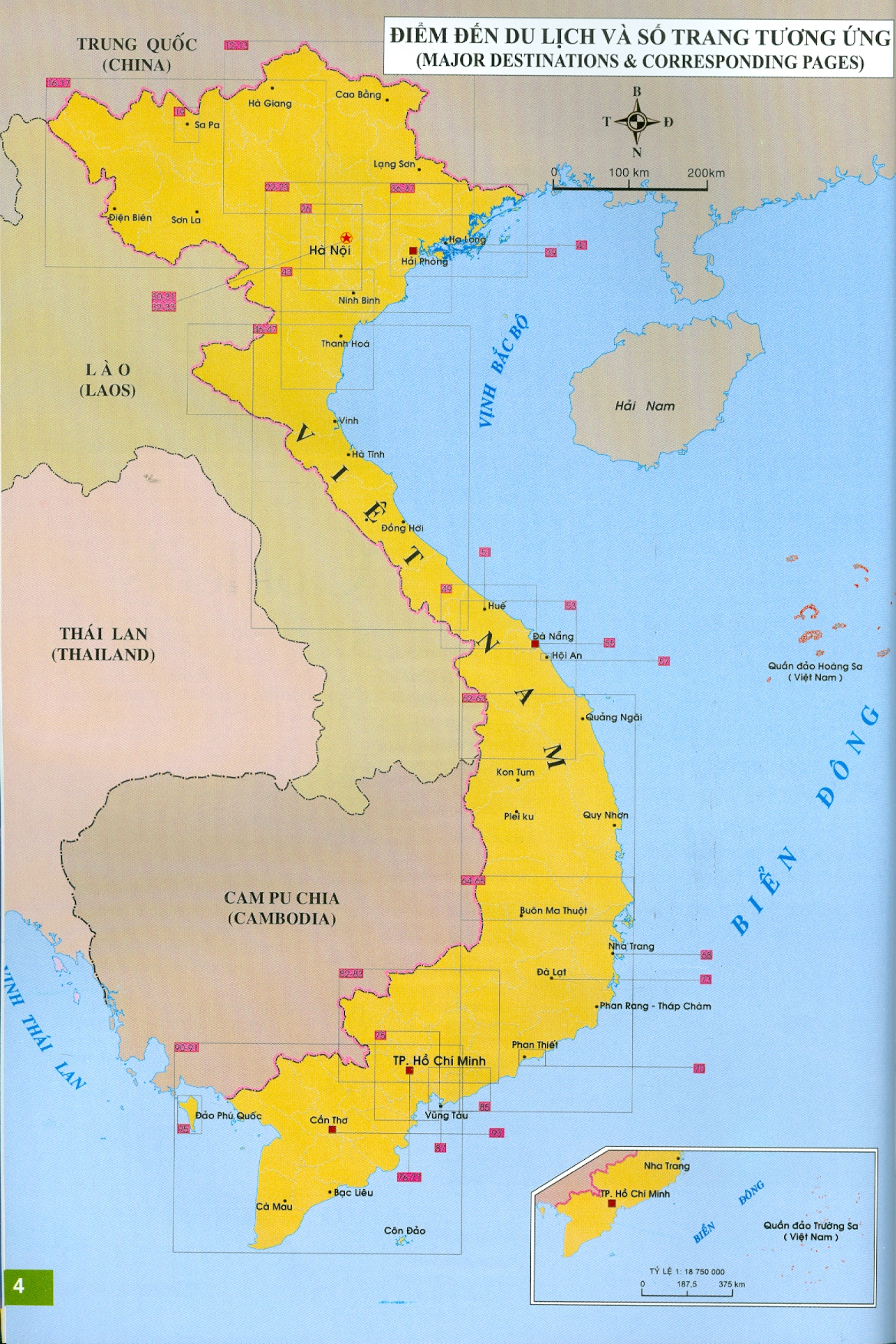 VIET NAM TRAVEL ATLAT - BẢN ĐỒ DU LỊCH VIỆT NAM