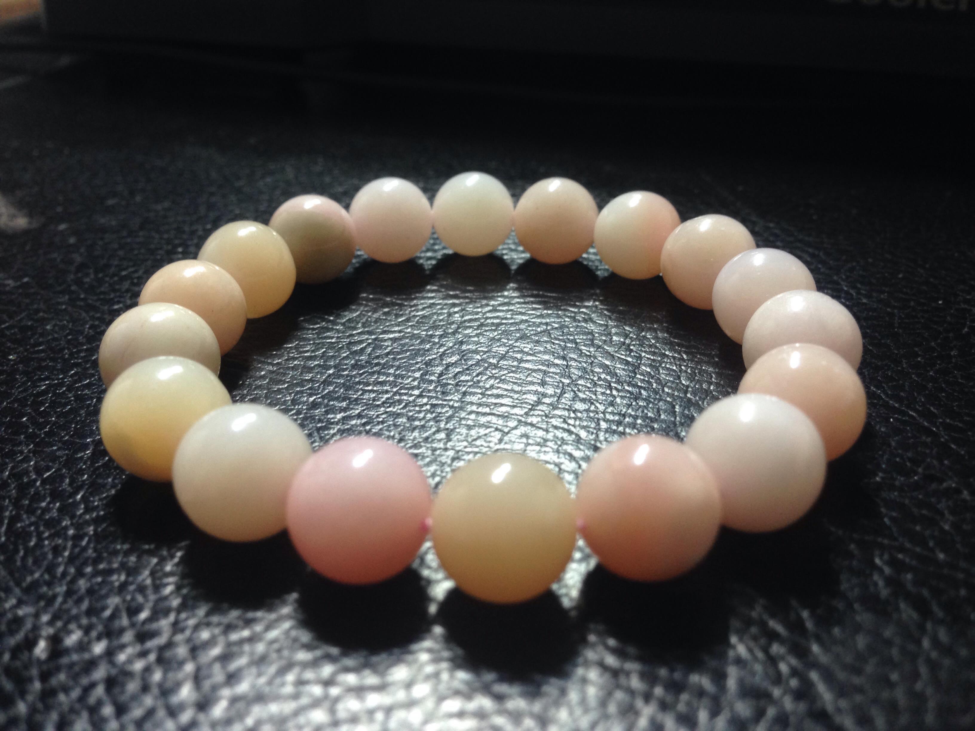 Vòng Tay Đá OPAL hồng 10mm