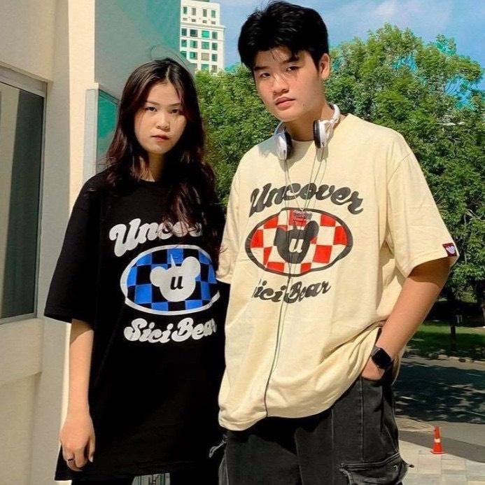 Áo thun unisex tay lỡ UNCOVER CARO || Hany shop
