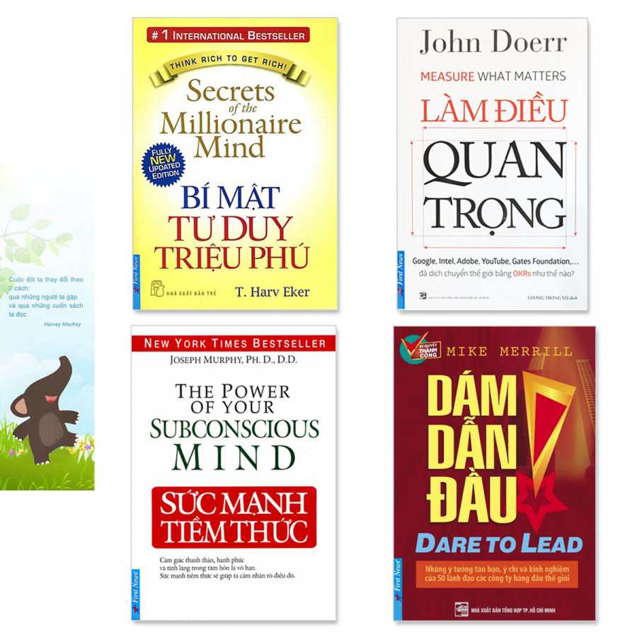 Combo 4 cuốn sách: Sức Mạnh Tiềm Thức, Làm Điều Quan Trọng, Bí Mật Tư Duy Triệu Phú, Dám Dẫn Đầu