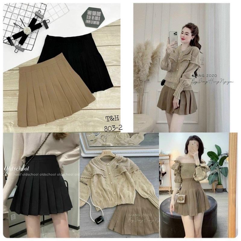 Chân Váy Xoè Ngắn Xếp Ly Nữ Màu Ghi Đen Trắng Chân Váy Tennis Lưng Cạp Cao  Dáng Chữ A Loại 1 Có Quần Trong Năng Động  Giá Tiki khuyến mãi