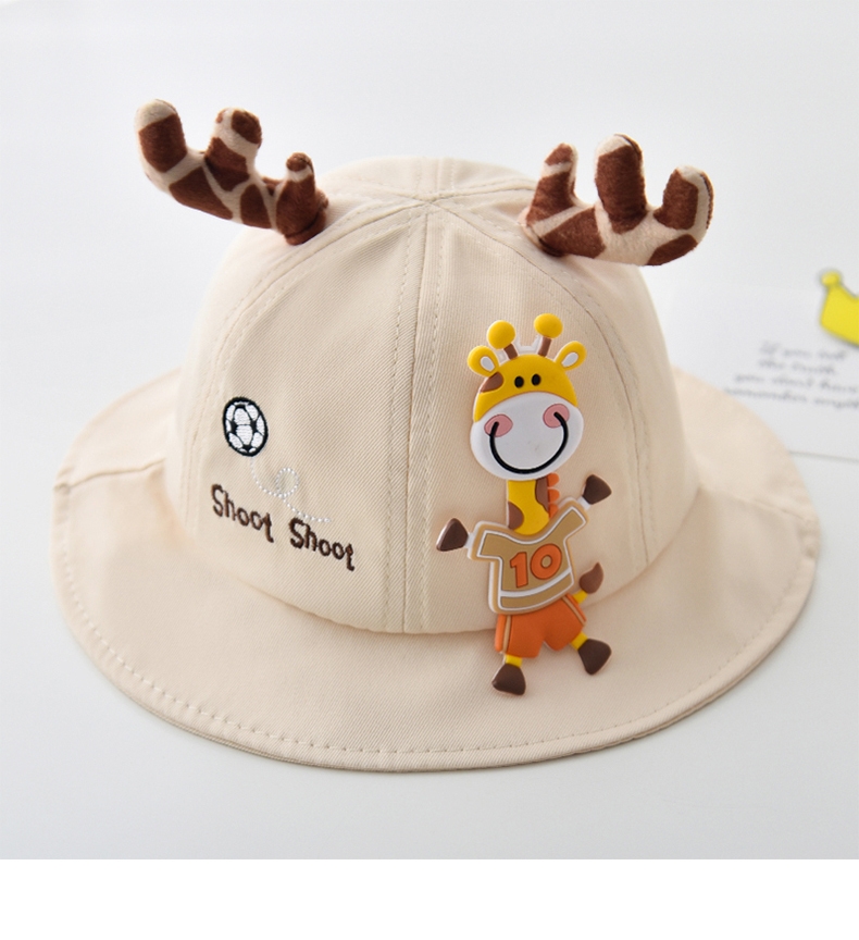 [KIDHAT] Mũ hoạt hình trẻ em bo vành hình hươu cao cổ dễ thương mang đi học đi chơi thoải mái êm nhẹ NaHi ngochieu1111