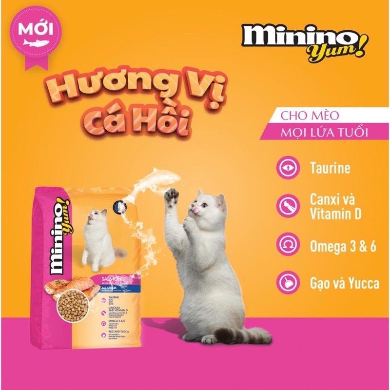 Thức ăn hạt cho mèo mọi lứa tuổi Minino Yum các vị