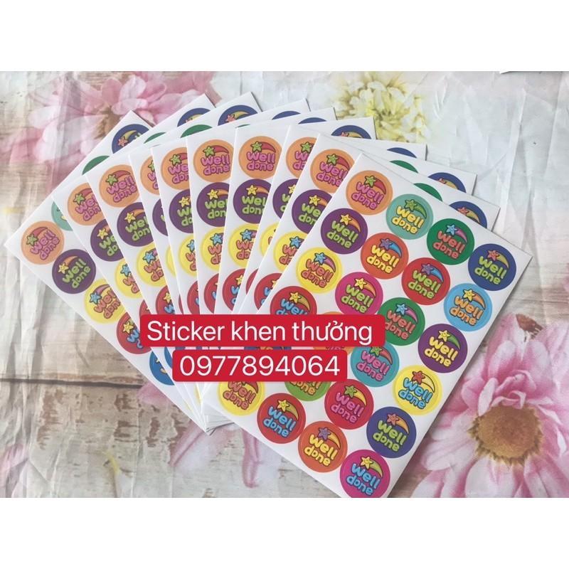 Set 10 tờ -240 stickers khen thưởng cực đẹp