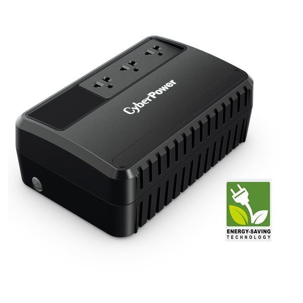 Bộ lưu điện UPS CyberPower BU600E - 600VA / 360W - Tích hợp công nghệ ổn áp AVR, Công nghệ tiết kiện điện GreenPower, công nghệ Line Interactive - Hàng chính hãng