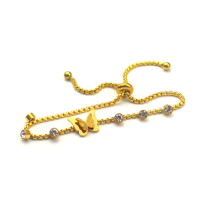 Lắc tay nữ Titan con bướm, thiết kế dây rút linh hoạt