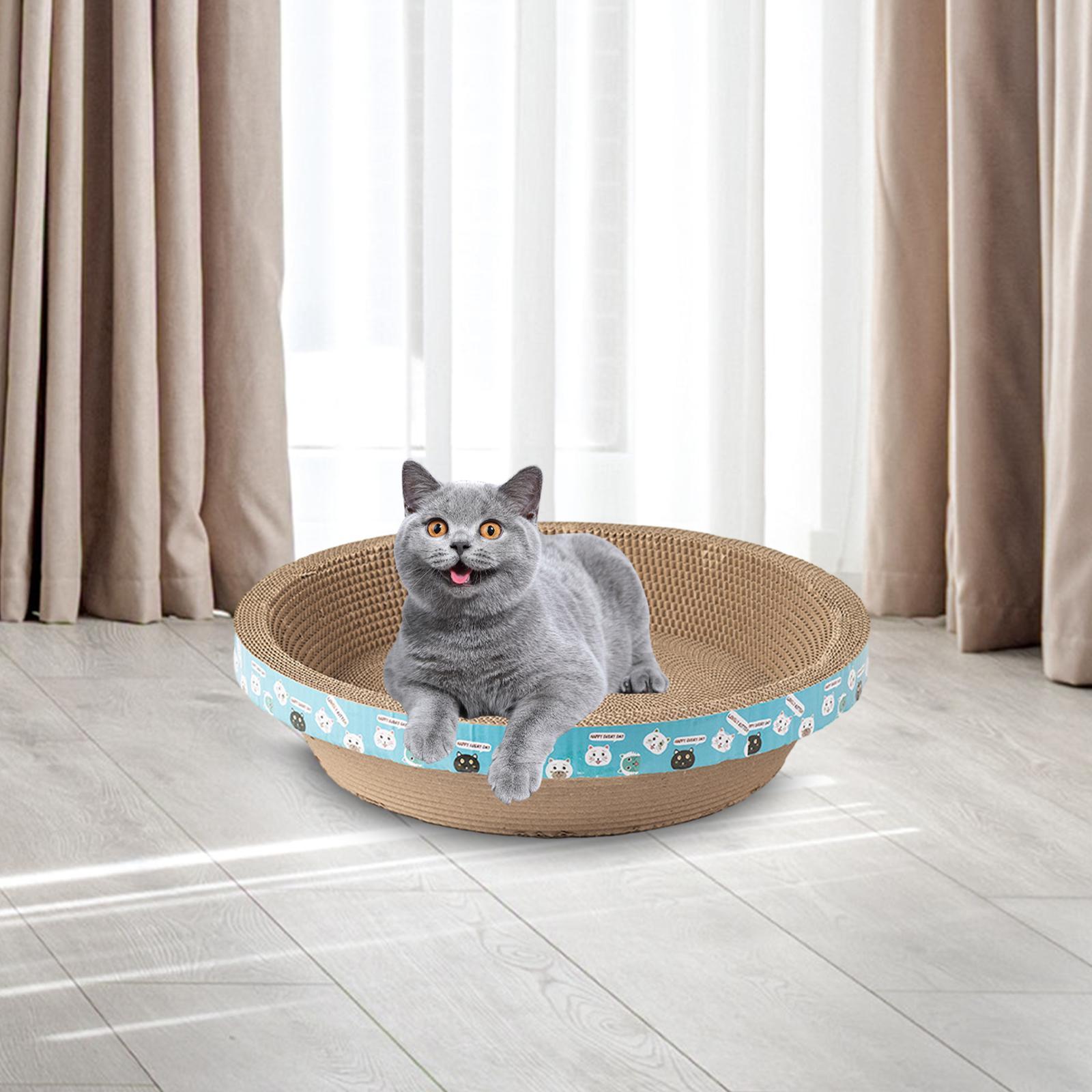 Cat Scratcher Cardboard Pet Scratcher Sisal Lounge Bed Resting Pet Supplies Kitten Interactive Toy Sisal Cat Scratch Pad Bowl